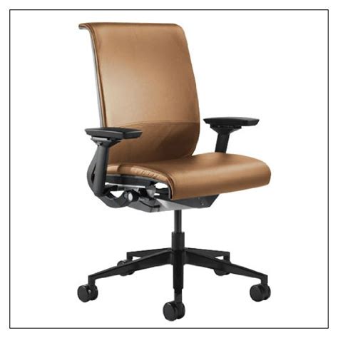 The chair is carefully designed with thick high density fire retardant foam and heavy duty chrome pyramid base for extra comfort. Steelcase Think Chair(R) - Leather, color = Camel Reviews | Best Chairs Office