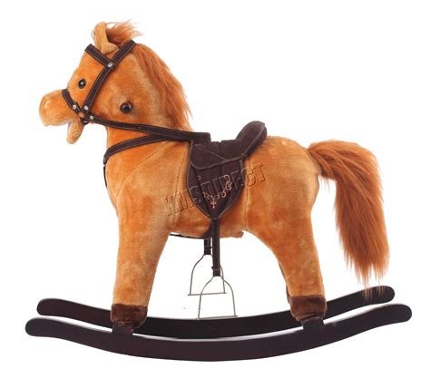 New Children Rocking Horse With Sound Great Traditional Toy Small