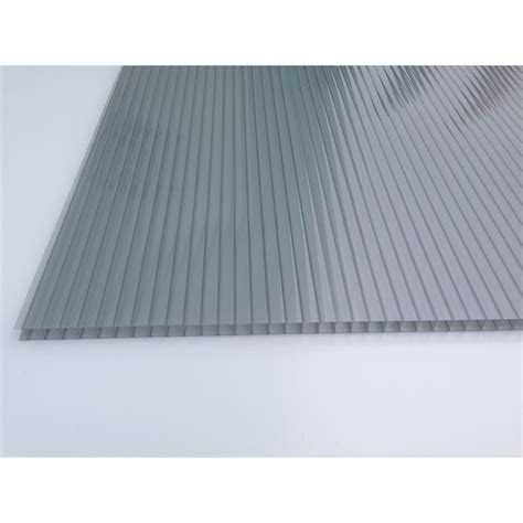 Suntuf Sunlite 10mm X 3m Solar Control Grey Twinwall Polycarbonate Roofing