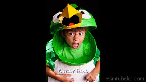 Homemade Angry Birds Boomerang Green Bird Halloween Costume Youtube