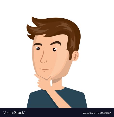 If you're a thinking person, the liver is interesting, but nothing is more intriguing than the brain. Man person thinking icon Royalty Free Vector Image