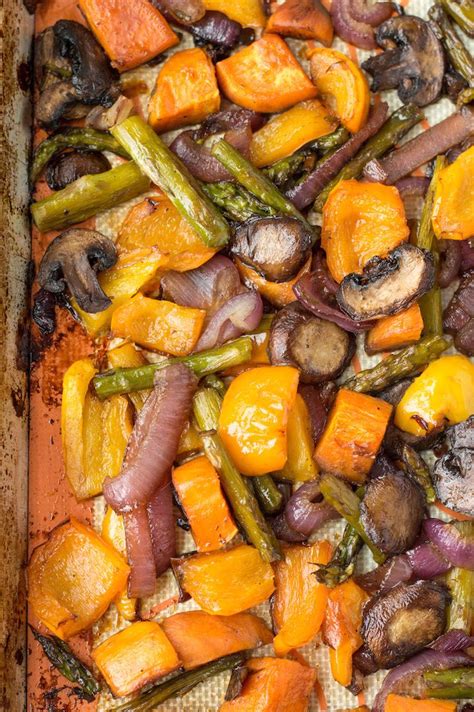 Balsamic Honey Roasted Vegetables Always Nourished Recipe Roasted Vegetable Recipes