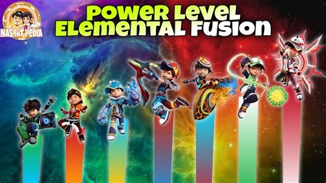 All Power Level Elemental Fusion Boboiboy Youtube
