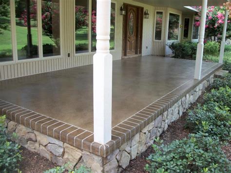 Front Porch Flooring Ideas Over Concrete Delmer Turley