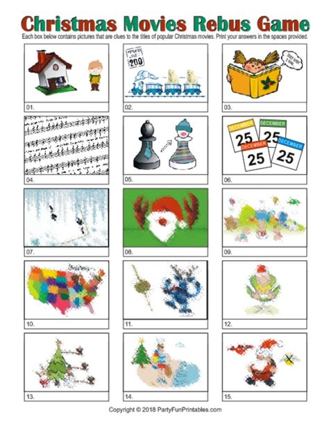 Printable Christmas Rebus Puzzles Printable Word Searches