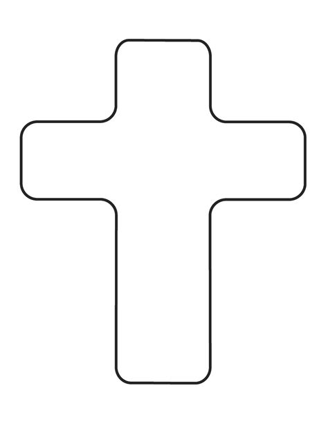 Cross Black And White Printable Clip Art Library