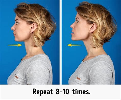 the 7 most effective exercises to get rid of a double chin exercícios para o pescoço