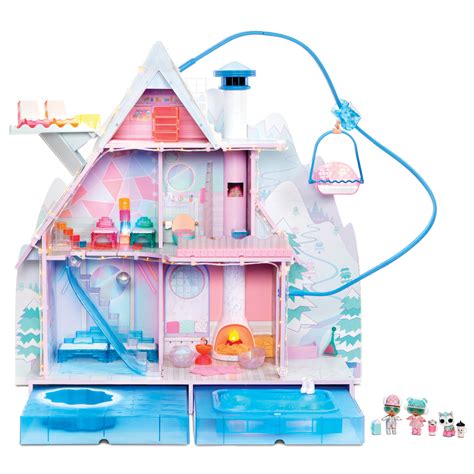 Lol Surprise Winter Disco Chalet Wooden Dollhouse Great T For Kids