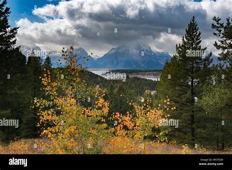 Mountain Range Snake River Overlook Grand Teton National Park Hi Res