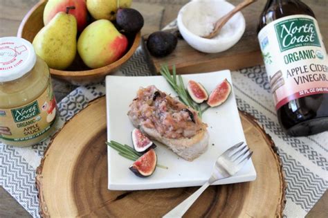 Pork Chops With Pear And Fig Compote Recipe North Coast Organic