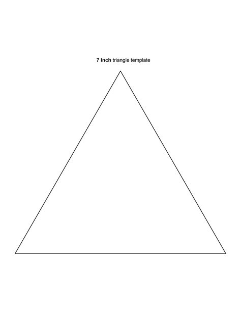 Printable Templates Free Printables Triangle Template Geometric