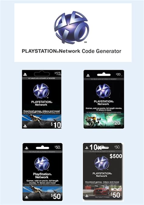 Every generated gift card code is unique and comes in value of $10, $20, $50 or $100. FREE PSN CARD CODES: 100% WORKING FREE DOWNLOAD PSN CARD CODES