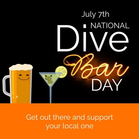 National Dive Bar Day Template Postermywall