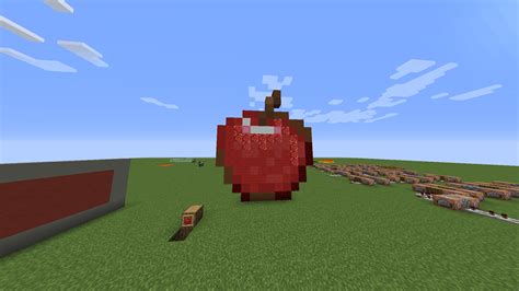 I Have Made Apple Pixel Art In Minecraft I Think It Looks Pretty Good