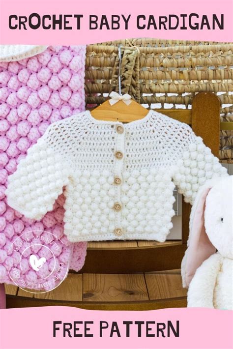 Bobble Crochet Baby Cardigan Pattern Free Maisie And Ruth