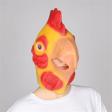 Wholesale Animal Chicken Mask Halloween Costume Party Cosplay Latex