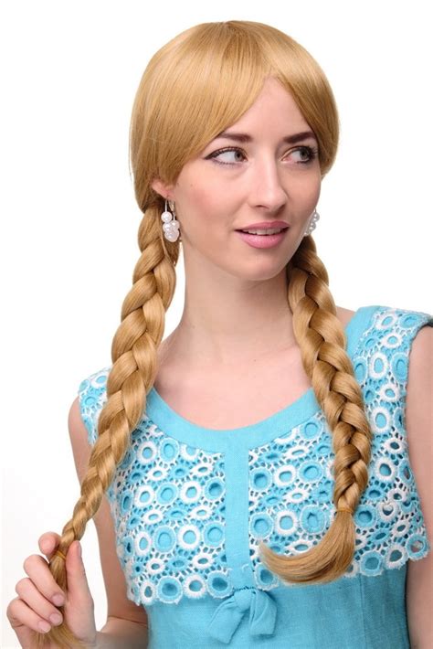 Lady Quality Wig Cosplay Long Braided Pigtails Braids Schoolgirl
