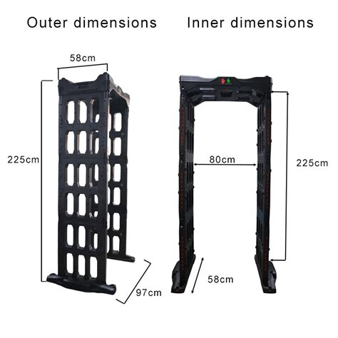 Prison And Jail Portable Walk Through Body Scanner Archway Metal