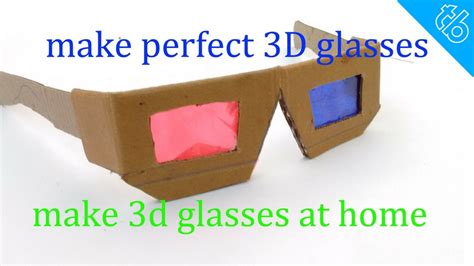 How To Make Perfect 3d Glasses At Home Youtube