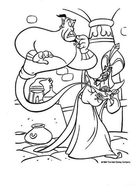 Disney Aladdin Characters Coloring Pages