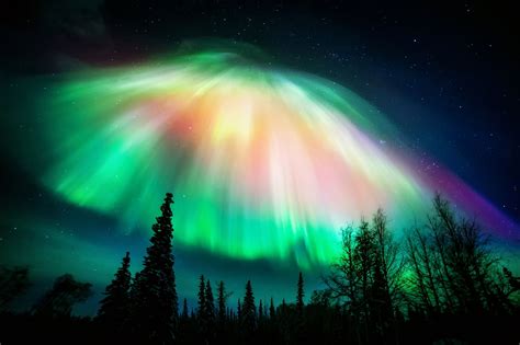 Cosmic Rainbow Deep Into The North Seeking Aurora In One Of The Most Isolated Roads In Usa
