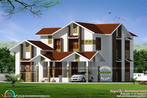 We all want something better and new, something that fits our life style, needs and values. Modern home with floor plan and compound wall design - Kerala home design and floor plans - 8000 ...