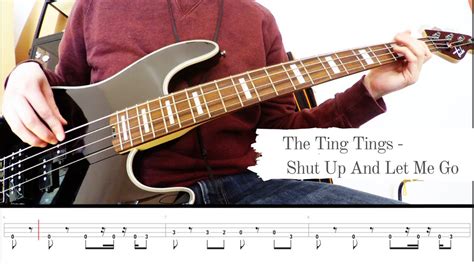 The Ting Tings Shut Up And Let Me Go Bass Cover And Tabs Youtube