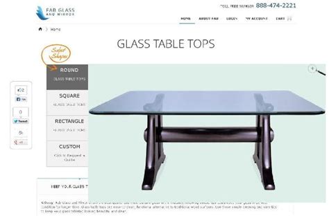 Fab Glass And Mirror Square Glass Table Tops