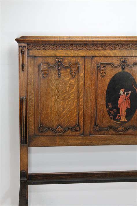 We have now placed twitpic in an archived state. Antique Edwardian Oak Chinoiserie Double Bed