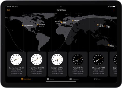 See The Time Worldwide In Clock On Ipad Apple Support