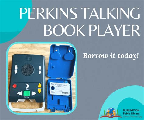 Perkins Talking Book Player Burlington Library Ma
