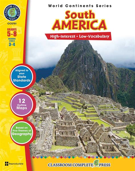 South America Grades 5 To 8 Print Book Lesson Plan Ccp Interactive