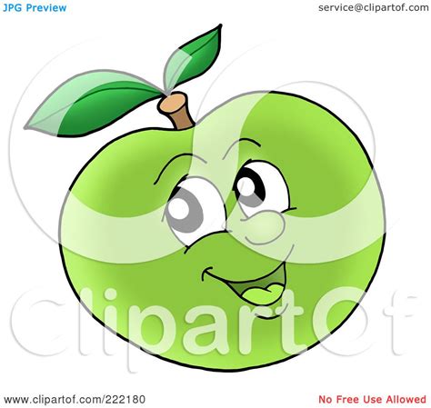 Royalty Free Rf Clipart Illustration Of A Happy Green