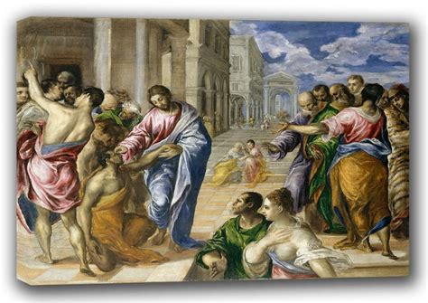 El Greco Domenico Theotocopuli Christ Healing The Blind Man Religious