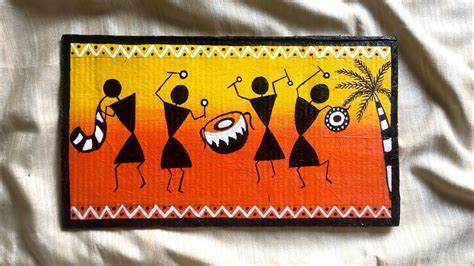 Warli Art Drawing For Class 4 Easy Indian Warli Art For Kids