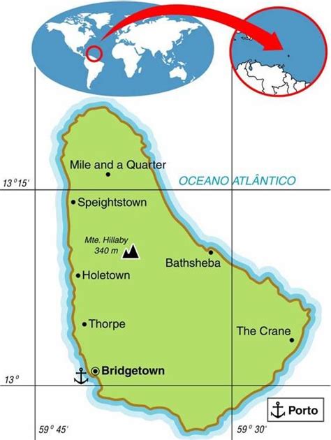 Barbados Aspectos Geogr Ficos E Socioecon Micos Da Ilha De Barbados