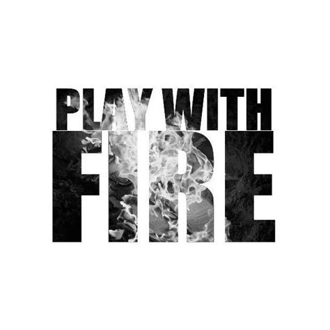Playing my drums is therapy. Play with fire Lyrics Hilary Duff Picture Text quote :) Black and whitre fire found on Polyvore ...
