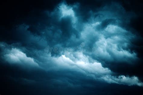 Dramatic Stormy Sky Dark Clouds Before Rain Stock Image Image Of