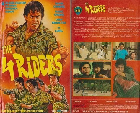 4 Riders The Hartbox Eastern Kung Fu Vhs Videokassetten Ohne