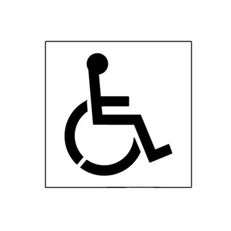 20 Inch Handicap Symbol Stencil