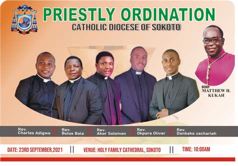 priestly ordination of five deacons catholic diocese of sokoto