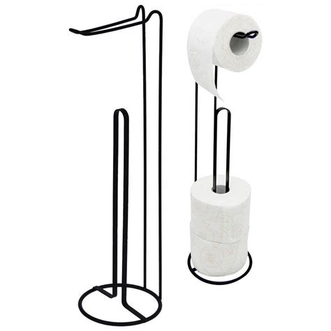 Stojak Na Papier Toaletowy Uchwyt Czarny Loft Bathroom Solutions