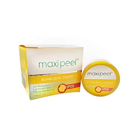 Maxi Peel Sunblock Cream Spf20 25g