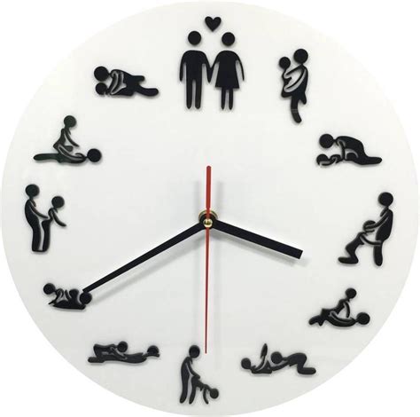 Wandklok Met Sexstandjes Sex Position Clock Bol