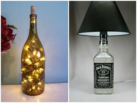 Diy Bottle Lamp Make A Table Lamp With Recycled Bottles