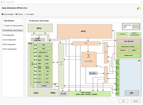 Zynq Ultrascale Mpsoc Processing System Configuration With Vivado