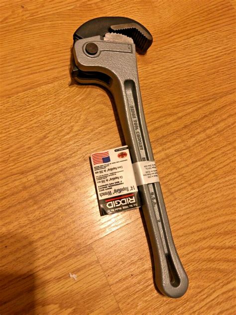 Ridgid 14 Aluminum Rapidgrip Heavy Duty Pipe Wrench Tool