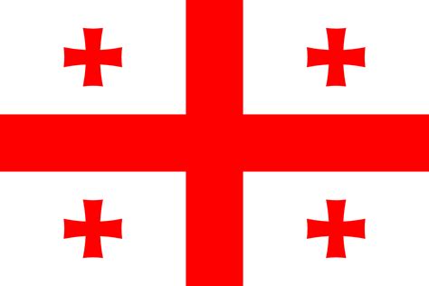 Bandeira Da Geórgia 🇬🇪 Bandeiras Do Mundo