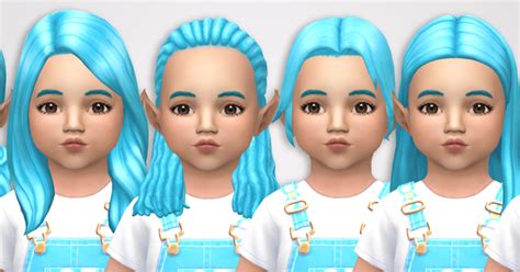 My Sims 4 Blog 33 Toddler Hairs Recolored By Noodlescc