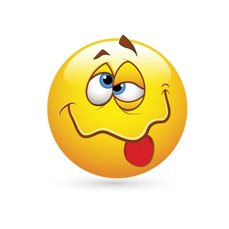 Smiley Emoticons Face Vector Drunked Expression Royalty Free Stock